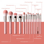Eigshow Jade Series Makeup Brushes Set ( 15 pieces )