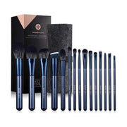 Eigshow Jade Series of 15 Pieces Makeup Brushes Set