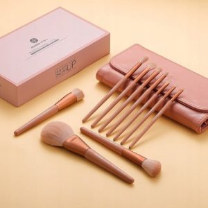 Eigshow Morandi Series 10 Pieces Ready To Roll makeup brushes Set - Image 9