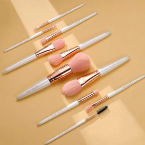 Eigshow Vegan Series 10 Pieces Nanofiber Brushes Set - Rose Gold - Image 6