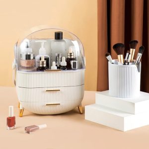 White dressing case & brushes stand Organizer - Image 7