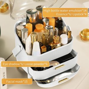 White dressing case & brushes stand Organizer - Image 3