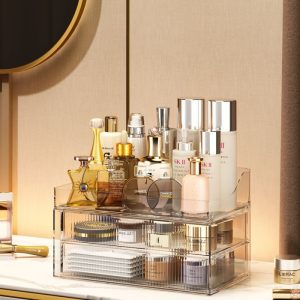 Transparent 4 Drawers Makeup & Skincare Organizer - Image 3