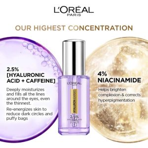 L'Oreal Hyaluron Expert Moisturiser and Anti-Aging Eye Serum 20ml - Image 3