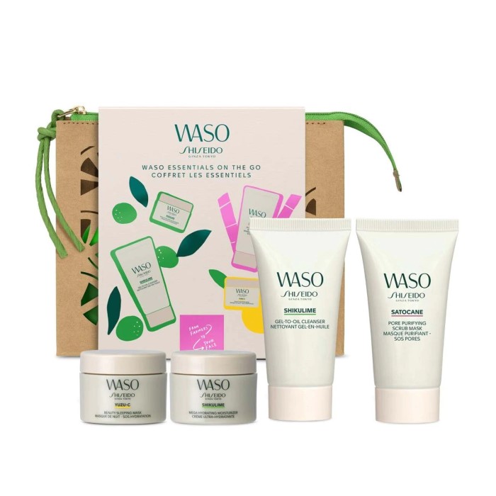 Shiseido Waso Essentials On The Go Set Da rkova Sada