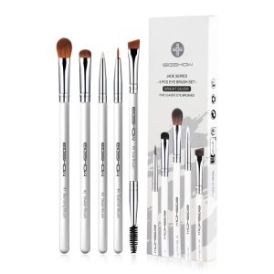 Eigshow Jade Series 5 Pieces Eye Brushes Set - Bright Silver