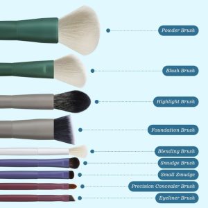 Eigshow 9 Colorful Makeup Brushes Pro Set - Image 3