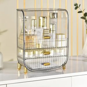 Transparent Makeup Case with Drawers - Image 2