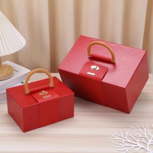 Rectangle Leather Red Box