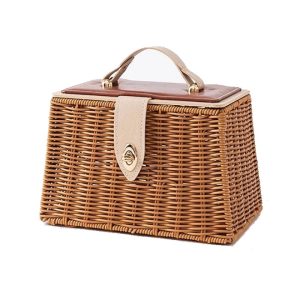 Brown Straw Large Box