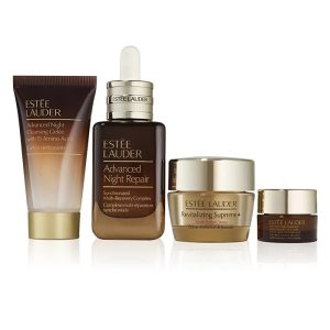 Estée Lauder Nightly Renewal Skincare Set Cleanse + Repair + Glow - Image 2